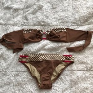 Victoria’s Secret Bandeau and matching bottoms